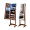 Lockable Jewelry Armoire Standing Cabinet With Lighted Full-length Mirror